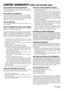 Page 3NEC SOLUTIONS’ PROJECTOR PRODUCTSNEC Solutions (America), Inc. (hereafter NEC Solutions) warrants
this product to be free from defects in material and workmanship
under the following terms.
HOW LONG IS THE WARRANTYNEC Solutions’ MT1065, MT1060, MT860 and MT1060R pro-
jectors are covered by a two (2) year limited parts and labor
warranty from the date of the first customer purchase. The lamp
when used under normal operating conditions is warranted for
1000 hours or six months, whichever comes first.
WHO...