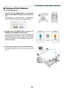 Page 4834
2. Projecting an Image (Basic Operation)
❽ Turning off the Projector
To turn off the projector:
1.	 First,	press	 the		(POWER)	 button	on	the	 projector	
cabinet	 or	the	 POWER	 OFF	button	 on	the	 remote	 con-
trol. 
	 The	 [POWER	 OFF	/	ARE	 YOU	 SURE	 ?	/	CARBON	 SAV-
INGS-	SESSION	0.000[g-CO2]]	message	will	appear.
2.	 Secondly, 	press 	the 	ENTER 	button 	or 	press 	the 	 
(POWER)	or	the	POWER	OFF	button	again.
	 The	 lamp	will	turn	 off.	After	 the	cooling	 is	completed,	 the	
projector	will	go...