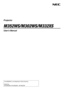 Page 1Projector
M352WS/M302WS/M332XS
User’s Manual
The M302WS is not distributed in North America. 
Model No.
NP-M352WS, NP-M302WS,  NP-M332XS 