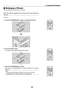 Page 5036
❺ Enlarging a Picture
You	can	enlarge	the	picture	up	to	four	times.
NOTE:	The	maximum 	magnification 	may 	be 	less 	than 	four 	times 	depending 	on 	
the signal.
To	do	so:
1.	 Press	the	D-ZOOM/ZOOM	(+)	button	to	magnify	the	picture.
2. Press the ▲▼◀▶ button.
 The area of the magnified image will be moved
3.	 Press	the	D-ZOOM/ZOOM	(−)	button.
 Each time the D-ZOOM/ZOOM (−) button is pressed, the image is 
reduced.
NOTE: 
•	 The	image	will	be	enlarged	or	reduced	at	the	center	of	the	screen.
•...