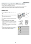 Page 9177
❸ Projecting images stored in a USB memory device
This	section	explains	the	basic	operation	of	the	Viewer.
The	explanation	provides	the	operational	procedure	when	the	Vie wer 	 toolbar 	 is 	 set 	 to 	 the 	 factory 	 default.
Preparation:	Before 	 starting 	 the 	Vie wer, 	 store 	 images 	 to 	 the 	 USB 	 memory 	 using 	 your 	 computer.
Starting the Viewer
1.	 Turn	on	the	projector.	(→ page 17)
2.	 Insert	the	USB 	memor y 	into 	the 	USB 	por t 	of 	the 	pr ojec-
tor.
NOTE:
•	 Do	not 	remove...