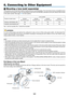 Page 134121
❶ Mounting a lens (sold separately)
This	projector	can 	be 	used 	with 	3 	kinds 	of 	optional 	lenses 	(sold 	separ ately).	The 	char t 	belo w 	sho ws 	compatib le 	lenses 	
according	to	the 	projector 	model.	The 	descr iptions 	here 	are 	f or 	the 	NP35ZL 	(standard 	z oom) 	lens .	Mount 	other 	lenses 	
in	the	same	manner.	See 	 page 	164	for	lens	options.
Lens	(model)
Projector	(model	name)NP34ZLShort	focus	zoomNP35ZLStandard	zoomNP36ZLStandard	zoomNP37ZLLong	focus	zoom
PX602UL-WH/PX602UL-BK...