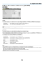 Page 8774
❺ Menu Descriptions & Functions [ADJUST]
[PICTURE]
[MODE]
This	function	allows	you	to	determine	how	to	save	settings	for	[DETAIL	SETTINGS]	of	[PRESET]	for	each	input.
STANDARD ������������Saves settings for each item of [PRESET] (Preset 1 through 7)
PROFESSIONAL
 �����Saves all the settings of [PICTURE] for each input� 
NOTE: 
•	 When	[TEST	PATTERN]	is	displayed,	[MODE]	cannot	be	selected.
[PRESET]
This	function	allows	you	to	select	optimized	settings	for	your	projected	image.
You	can	adjust	neutral...