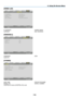 Page 132119
[WIRED LAN]
IP	ADDRESS	SUBNET 	MASK	
GATEWAY	MAC 	 ADDRESS
[VERSION(1)]
FIRMWARE	DATA	
SUB-CPU
[OTHERS]
DATE	TIME	PR OJECTOR 	NAME	
MODEL	NO.	SERIAL 	NUMBER	
CONTROL	ID	(when	[CONTROL	ID]	is	set)
5. Using On-Screen Menu  