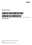 Page 1Portable Projector
U M3 51W/U M3 01W/
U M 3 61X/U M 3 01X
User’s Manual
The UM301W and UM301X are not distributed in North America. 
Model No.
NP-UM351W, NP-UM301W, NP-UM361X, NP-UM301X 