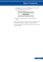 Page 6861... English
User Controls
4. Use direction keys, to enter your new password and then 
press ENTER to confirm your password. 
 Confirm new password 
CONFIRM NEW SECURITY CODE
CHANGE PASSWORD
EXIT
ENTER
5.  Enter the new password again and press ENTER to 
confirm. 
 If the incorrect password is entered 3 times, the projector will 
automatically shut down. (When turn on the projector.)
 If you have forgotten your password, please contact your local 
office for support. 