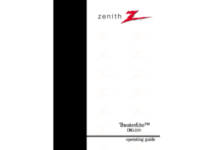 Page 1TheaterLite™
DXG-210operating guide 