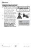 Page 10www.bissell.com 800.237.7691
Operations
10Cleaning your machine continued
2. 
Rinse front nozzle of any dirt and debris. 
  Remove portable spot cleaner from the 
base of the machine. 
  unscrew three screws with Phillips   screw driver and remove nozzle. 
  Rinse nozzle out at the faucet. 
  Place back onto the machine by hooking 
the tabs into the holes on the bottom sides 
of the machine. secure with screws. 
3.  the inside of the end caps can be 
wiped out with a clean paper towel, 
or for a more...