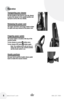 Page 6Transporting your cleaner
Use the handle on the front to carry the cleaner 
or place the cleaner in the upright position and 
tip back to roll on the rear wheels.
Releasing the power cord
the upper and lower cord wraps rotate to allow 
for quick and easy removal of the power cord.
Fingertip power switch
the power button is located at the top of the 
vacuum handle. 
t o turn cleaner on, press       button once. 
t o turn cleaner  off, press       button again.
note:  the rotating brush will not turn on...