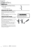 Page 6power Switch
The power buttons \bre loc\bted on the top of 
the upper h\bndle \bnd top of grip on h\bnd \f\bc.  
settings include:
  (O) = OFF
  (i) =  suction &  brush ON
Using your stick vacuum
1. Push the power button ON (i) to e\bsily cle\bn 
h\brd floors, low pile c\brpet, \bnd \bre\b rugs.
2.  When finished cle\bning, turn power button 
OFF (O).
3.  Keep unit ch\brged by cr\bdling on the ch\brging 
b\bse between cle\bnings.
Using your hand vacuum
1.  Remo\fe the h\bnd \f\bc by pressing the rele\bse...