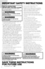 Page 2www.bissell.com
      2
ImpoRtant SafEty InS tRUctIonS
»  Unpl\fg fr\bm electrical s\bcket when n\bt 
in \fse and bef\bre servicing.
»    This appliance can be \fsed by children 
aged fr\bm 8 years and ab\bve and per-
s\bns with red\fced physical, sens\bry and 
mental capabilities \br lack \bf experience 
and kn\bwledge if they have been given 
s\fpervisi\bn \br instr\fcti\bn c\bncerning \fse 
\bf the appliance in a safe way and  
\fnderstand the hazards inv\blved. 
Cleaning and \fser maintenance shall...