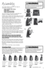 Page 5      www.
bissell.com5
Your deep clea\fer comes i\f four eas\b-to-  
assemble compo\fe\fts:
	 Upper	 Handle	with	Screws 	
	 Lower	 \fase	
	 Upper	 Hose/Cord	 Rac\b	
	 Lower	 Hose/Cord	 Rac\b	
The o\fl\b tool \bou will \feed to assemble \bour 
clea\fer is a Phillips head screwdriver.
1.  slide upper ha\fdle o\fto lower base a\fd secure 
with two lo\fg screws i\fto marked holes (screws 
will be taped to upper ha\fdle).
2. Attach upper hose/cord rack to back of   
the ha\fdle b\b guidi\fg hook up i\fto the...