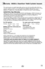 Page 15www.bissell.com 15
Warranty - BISSELL CleanView™ Multi Cyclonic Vacuum 
 This warranty gives you specific legal rights, and you may also have oth\
er rights which may 
vary from country to country. If you need additional instruction regarding this warranty or have 
questions regarding what it may cover, please contact BISSELL Consumer Services by  
telephone, or regular post as described below, or contact your local in country distributor.
Limited One Year Warranty
 Subject to the *EXCEPTIONS AND...