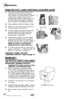 Page 12www.bissell.com 
Operations
12
 
1. Turn power switch off.  Remove the 2-in-1 
water tank from the base using the tank 
carry handle. Carry the tank like a bucket to 
a utility sink or outside where you will   
dispose of the collection water. Remove the 
top of the tank by rotating the handle for -
ward to unlatch lid and lifting lid off tank.
2.  Empty collection water from bottom of tank.
3.  After each use, remove and rinse the lint 
screen located on the tank lid. 
4.  If nozzle needs to be cleaned,...