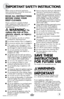 Page 3www.bissell.com 
IMPORTANT SAFETY INSTRUCTIONS
 3
When using an electrical appliance, 
basic precautions should be observed, 
including the following: 
REAd ALL INSTRUCTIONS  
BEFORE USIN g YOUR  
dEEP CLEANER. 
Always connect to a properly Earthed   
outlet. Unplug from outlet when not in use 
and before conducting maintenance or 
troubleshooting.  
   WARNIN g: To  
reduce the risk of fire, 
electric shock, or injury:
 ■  Use indoors only
■ Do not immerse; use only on surfaces 
moistened by cleaning...