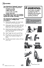 Page 6www.bissell.com 
Assembly
6
Your CleanView® ProHeat® comes in 
four easy to assemble components:
•	 Handle	 assembly
•	 Upper	 hose	rack
•	 Lower	 body	assembly
•	 Lower	 hose	rack
Four	 Phillips	 head	screws	 are	included, 	
2	 long	 and	2	short.	 They	can	be	found 	
taped	 to	the	 handle	 assembly.
The	 only	 tool	you	 will	need	 to	assemble 	
your	 cleaner	 is	a	Phillips	 head	 
screwdriver.
1.  Slide handle assembly onto lower body 
and secure with two long screws.
2.  Attach upper hose rack to back...