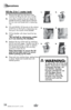 Page 10www.bissell.com 
Operations
10
Fill	the	 2-in-1	 water	tank
1. Remove the tank from the base of the 
machine by lifting the tank carry handle.
2.  Carry like a bucket to the sink. Rotate the 
handle forward to unlatch the lid. Remove 
lid, turn over and locate built in measuring 
cup.
3.  Fill with BISSELL 2X formula to the indicat-
ed fill line on the built in measuring cup 
and pour into mouth of the bladder.
4.  Fill the bladder with clean hand hot tap 
water.   
*Do not boil or microwave water 
as...