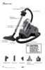 Page 4www.bissell.com 4
Telescoping 
Extension WandHandle
Air Flow Regulator
Easy Empty™ 
Dirt Cotainer
Product view
Flex Hose
CAUTION:   Do not plug in your  
vacuum until you 
are familiar with all 
instructions and  
operating procedures.
Upholstery ToolCrevice Tool Wide Pet 
TurboBrush™ Tool
Dusting Brush
Pet Contour Tool
™
Hose Connector
Multi Surface 
Floor Nozzle
Brush Switch  