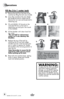 Page 8www.bissell.com 
operations
8
Fill	the	 2-in-1	 water	tank
1. Remove the tank from the base of the 
machine by lifting the tank carry handle.
2.  Carry like a bucket to the sink. Rotate 
the handle forward to unlatch the lid. 
Remove lid, turn over and locate built in 
measuring cup.
3.  Fill with BISSELL 2X formula to the 
indicated fill line on the built in  
measuring cup and pour into mouth 
of the bladder.
4.  Fill the bladder with clean hand hot 
tap water.  
*Do not boil or microwave 
water as it...