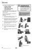 Page 6www.bissell.com 
Assembly
6
Your CleanView® ProHeat® deep cleaner comes 
in four easy to assemble components:
•	 Handle	 assembly
•	 Upper	 hose	rack
•	 Lower	 body	assembly
•	 Lower	 hose	rack
Four Phillips head screws are included, 2 long 
and 2 short. They can be found taped to the 
handle assembly.
The only tool you will need to assemble your 
cleaner is a Phillips head   
screwdriver.
1.  Slide handle assembly onto lower body 
and secure with two long screws.
2.  Attach upper hose rack to back of...