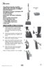 Page 5www.bissell.com 
Assembly 
Your steam & sweep assembles 
quickly and easily. the only tool you 
will need for assembly is a phillips 
head screwdriver.
Your steam & sweep is packaged with 
the following items:
Handle assembly
lower body with Water purification 
system
maneuverable swivel Head
Removable Water tank
1 large phillips Head screw
1 small phillips Head screw
2 mop pads
attach handle to steam & sweep
1. Attach lower body to maneuverable 
swivel head (If your Steam & Sweep 
came with the swivel...