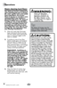 Page 8www.bissell.com
Operations
steam cleaning hard floors
Your steam & sweep is designed to 
clean hard flooring such as ceramic 
tile, vinyl, marble, stone and sealed 
hard wood floors. use of your 
steam & sweep on waxed or some 
unwaxed floors may result in a 
diminished glossiness. the steam & 
sweep is not for use on unsealed 
wood floors. ensure that the steam 
& sweep is throughly tested in an 
inconspicuous area prior to clean-
ing a large floor area. also be sure 
to check the care instructions from...