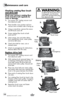 Page 10www.bissell.com 
Maintenance and care
10
checking rotating floor brush  
and drive belt
check your vacuum’s rotating floor 
brush and drive belt regularly for 
wear or damage. 
1.  Turn power OFF. Unplug vacuum cord 
from electrical outlet. 
2.  Place handle in low position and turn   
vacuum over so bottom side is facing up.
3.  Using a screwdriver, remove the screws 
and lift brush cover off. 
4.  Grasp rotating floor brush at both   
ends and lift. 
5.  Clean strings, hair and other debris   
from...