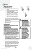 Page 716w w w . b i s s e l l . c o m 	
Operation
 7
Getting ready continued
2.	 F\fll	the	water	 tank.
A.	 Remove	 tank	by	l\fft\fng	 stra\fght	 u\b	and	 away	
from	 un\ft.
B.	 Unscrew	 ca\b	at	bottom	 of	water	 tank	and	
remove	 the	\fnsert	 assembly.
C.	 F\fll	 water	tank	w\fth	water. 	For	 best	 results, 	
water	 should	 be	at	room	 tem\berature.
D.	 Re\blace	 \fnsert	assembly	 and	ca\b,	t\fghten	
unt\fl	 snug.
E.	 Re\blace	 water	tank	by	l\fn\fng	 u\b	vert\fcal	
gu\fdes	 and	gently	 sl\fd\fng	 tank	\fnto...