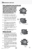 Page 11www.bissell.com 11
Maintenance and care
 
You should check your vacuum cleaner’s 
rotating floor brush and drive belt regu-
larly for wear or damage. You should 
also clean the brush and brush ends of 
string, hair and carpet fibers. These can 
wrap around the brush and hamper its 
ability to effectively clean your carpet.
 Also remove any debris that has accu-
mulated under the brush cover.
1. Unplug cleaner from electrical outlet.
2.  Place handle in low position and turn 
vacuum cleaner over so bottom...