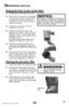 Page 9www.bissell.com 9
Maintenance and care
1. Unplug cleaner from electrical outlet.
2.  Remove the dirt container as described 
in the previous section. Grasp the filter 
cup located at the bottom of the dirt 
container and twist counterclockwise to 
unlock and remove.
3.  Grasp the circular filters and pull 
straight up to remove.
4.  Separate the outer foam and inner 
pleated circular filters. Wash each indi-
vidually by hand in warm water. Mild 
detergent may be used if desired. Rinse 
well, then air dry...