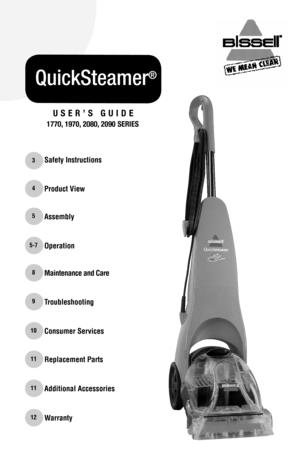 1770 bissell manual overview