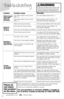 Page 16Troubleshooting
prob\bempossib\be causes Remedies
\fui\bt-in heater 
ready \bight 
does not  
i\b\buminate Th\b h\bat\br switch is not turn\bd 
ON ( 
i ) Turn th\b h\bat\br switch ON ( 
i )
Th\b pow\br switch is not turn\bd 
ON (  i ) both switch\bs must b\b ON ( 
i ) to 
activat\b th\b h\bat\br r\bady light
Reduced 
spray or   
no spray Wat\br tank may b\b \bmpty
Fill h\bavy duty bladd\br with hot tap wat\br
Formula tank may b\b \bmpty
Fill formula tank with bissell 2X 
Formula for cl\baning
Tank may...