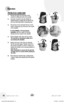 Page 1010www.bissell.com 800.237.7691
Operation
Fill the 2-in-1 water tank
1. Remove the tank from the base of the 
machine by lifting the tank carry handle.
2.  Carry like a bucket to the sink. Rotate the 
handle forward to unlatch the lid. Remove lid, 
turn over and locate built in measuring cup.
3.  Fill formula to the indicated fill line on the 
built in measuring cup and pour into mouth 
of the bladder.
    If using BISSELL 3X Concentrate   
formulas: add one capful of formula   
directly into the mouth of...