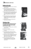 Page 1111
Maintenance and Care
Replace drive belt
1. Turn power OFF. Unplug vacuum cord from 
electrical outlet. 
2. With rotating brush removed (steps 1-4 
of Check rotating floor brush and drive 
belt), grasp old drive belt and remove from 
motor pulley. Discard old drive belt. 
3. Place new drive belt over motor pulley and 
stretch other end over rotating floor brush 
in the space between the bristles. Place 
ends of rotating floor brush down into 
slots. 
4. Turn rotating floor brush by hand in the...