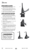 Page 66
Assembly 
Attach handle to vacuum
1. Locate handle and remove screw packet 
taped to the base of the handle. 
2. Stand the vacuum upright and place the 
base of the handle firmly into the grooves 
at the top of the vacuum body. 
3. Insert the two (2) screws into the existing 
holes on each side and tighten securely.
Attach vacuum hose and tools
4. Line up tabs on the base of the Twist 
‘n Snap™ hose with the corresponding 
notches on the hose collar. Turn the hose 
to the right to lock into place.
5....