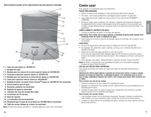 Page 61011
Este pr\bduct\b puede variar ligeramente del que aparece ilustrad\b.
ESPAÑOL
C\bm\b usar
este aparato es solamente para uso doméstico.
PASOS PRELIMINARES
• 
Retire el material de empaque y toda calcomanía adherida al aparato. 
•  Por favor, visite www.prodprotect.com/applica para registrar su garantía.
•  lave todas las piezas según las instrucciones en la sección de  CUIdAdo Y 
lIMPIezA.
•  escoja un lugar para el aparato.  no coloque el aparato directamente debajo de 
los gabinetes de la cocina ni...