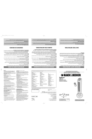 Page 2IMPORTANT SAFETY INSTRUCTIONS
SAVE THESE INSTRUCTIONS.
When using electrical appliances, basic safety precautions should always be followed, including the
following:
Read these instructions
■Use fan only for intended use, as described in instruction manual.
■To protect against electrical shock, do not immerse unit, plug, or cord in water or spray with liquids.
■Close supervision is necessary when any appliance is used by or near children.
■Unplug from outlet when not in use, when moving fan from one...