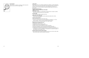 Page 101718
RANGEMENT
Pour faciliter le rangement, enrouler le cordon autour des
pieds au bas du socle de l’appareil (B).
B
NEED HELP?
For service, repair or any questions regarding your appliance, call the appropriate
"800" number on the cover of this book. Do not return the product to the place of
purchase. Do not mail the product back to the manufacturer nor bring it to a
service center. You may also want to consult the website listed on the cover of
this manual.
One-Year Limited Warranty 
(Applies...