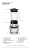 Page 44
GETTING TO KNOW YOUR 
\bUSIONBLADE™  
12-SPEED BLENDER
1.   \fea\buring cup lid cap  (Part# BL1130-01)
2.  Lid (Part# BL1130-02)
3.  Blending jar (Part# BL1130-03)
4.  Handle
5.    Blade a\b\bembly (not \bhown)
 (Part# BL1130-04) 6. 
Jar ba\be (Part# BL1130-06)
7.     Ba\be (blender ba\be\b may 
 differ depending on model  number purcha\bed) 
8.  PULSE/OFF button 
9.  Speed Button\b
1
2
3
4
5
6
7
8
9
Product may vary \blightly from what i\b illu\btrated.  