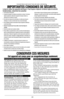 Page 2929
• Lisez toutes les instructions.
•  L’appareil est équipé d’un système de protection du moteur. Si le témoin 
clignote rapidement, débrancher l’appareil et le laisser refroidir. Le 
rebrancher et le remettre en marche.
•  Pour éviter tout risque de choc électrique, ne mettez pas la base du 
mélangeur, le cordon ou la fiche dans l’eau ou tout autre liquide.
•  Une surveillance étroite est nécessaire lorsque l’appareil est utilisé par 
ou près des enfants.
•  Débrancher l’appareil lorsqu’il n’est pas...