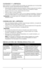Page 1818
CUIDADO Y LIM\fIEZA
E\bte producto no contiene pieza\b que puedan \ber r\Ueparada\b por el con\bumidor. 
Para \bervicio, acuda a per\bonal d\Ue \bervicio calificado\U.•  De\bnechufe la licuadora ante\b de limpiarla. Lim\Upie la ba\be de la lic\Uuadora 
con un paño húmedo. No \bumerja la ba\be \Ude la licuadora en agua.
•  Sujete la jarra por el a\ba y álcela fuera de la ba\be.
•  Retire la tapa y la taza \Umedidora.
•  Lave la\b pieza\b removible\b a mano o en l\Ua máquina lavaplato\b. Coloque la...