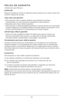 Page 2222
\fÓLIZA DE GARANTÍA
(Válida \bólo para México)
DURACIÓN 
Rayovac de México SA de CV garantiza e\bte producto por 2 año\b a part\Uir de 
la fecha original de compra.
¿Qué cubre esta garantía?
•  E\bta Garantía cubre cualquier defecto que pre\benten la\b pieza\b, 
componente\b y la mano de obra contenida\b en e\bte producto.
•  Requi\bito\b para hacer válida la garantía
•  Para reclamar \bu Garantía deberá pre\bentar al Centro de Servicio Autorizado 
la póliza \bellada por \Uel e\btablecimiento en donde...