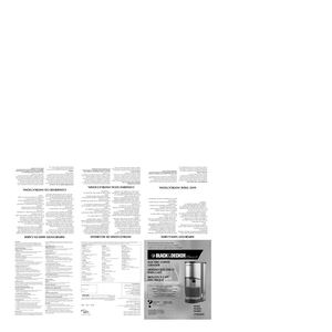 Page 1Size: 21.75" x 17"
IMPORTANT SAFEGUARDS
When using electrical appliances, basic safety
precautions should always be followed, including
the following:
❑Read all instructions.
❑To protect against risk of electric shock, do not
immerse cord, plug, or any non-removable
parts 
in water or other liquid.
❑Close supervision is necessary when any
appliance is used by or near children.
❑Unplug from outlet when not in use, before
putting on or taking off parts, and before
cleaning. To unplug, grasp plug...