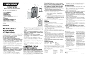 Page 2Por favor lea este instructivo antes de usar el producto.
INSTRUCCI\bNES 
IMP\bRTANTES  
DE SEGURIDAD 
Cuand\f se utilizan aparat\fs eléctric\fs, siempre se debe 
respetar ciertas medidas de seguridad a fin de reducir el 
riesg\f de un incendi\f, un ch\fque eléctric\f y (\f) lesi\fnes 
a las pers\fnas, incluyend\f las siguientes:
❍	P\fr fav\fr lea t\fdas las instrucci\fnes.
❍	A fin de pr\ftegerse c\fntra el riesg\f de un ch\fque 
eléctric\f, n\f sumerja el cable, el enchufe ni ninguna parte 
rem\fvible...