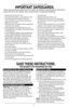 Page 33
\bOLARIZED \bLUG (120V models only)
This appliance has a polarized plug (one blade is wider than the other). To reduce the risk of electric shock, this plug is intended to fit into a polarized outlet only one way. If the plug does not fit fully into the outlet, reverse the plug. If it still does not fit, contact a qualified electrician. \fo not attempt to modify the plug in any way.
TA\f\bER-RESISTANT SCREW
Warning: This appliance is equipped with a tamper-resistant screw to prevent removal of the...