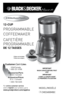 Page 1
* Filters not included.* Filtres non compris.
*
Model/ModÈle
❍	CMd3400MBC
12-CUP 
PROGRAMMABLE 
COFFEEMAKER
CAFETIèRE 
PROGRAMMABLE 
DE 12 TASSES
IMPORTANT 
WASH CARAFE BEFORE FIRST USE!
IMPORTANT
LAVER LA CARAFE AVANT  
LA PREMIÈRE UTILISATION!
CustomerCare Line:	
USA/Canada	
1-800-231-9786
Accessories/Parts 
(USA	/	Canada)	
Accessoires/Pièces 
(É.U.	/	Canada)
1-800-738-0245
For	online customer service  
and	to	
register 	your	product,	go	to 
www.prodprotect.com/applica 