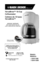 Page 1

IMPORTANT / IMPORTANTE
WASH CARAFE BEFORE FIRST USE!
¡LAVE LA JARRA ANTES DEL PRIMER USO!
Register your product online at  www.prodprotect.com/applica, for a chance to WIN $00,000! For US residents only
Accessories/Parts (USA/Canada)
-800-738-0245
USA/Canada   -800-23 -9786
Mexico   0-800-7 4-2503
http://www.prodprotect.com/applicaModels 
Modelos
❍	DCM 00B
❍	DCM 00W
* Filters not included.* No incluye los filtros.
VersaBrew™  0-Cup...