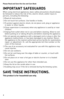 Page 22
Please Read and Save this Use and Care Book 
IMPORT\bNT S\bFEGU\bRDS
When using electrical appliances, basic safety precautions should always 
be followed to reduce the risk of fire, electric shock, and/or injury to 
persons, including the following:
❍ Read all instructions.
❍ Do not touch hot surfaces. Use handle or knobs.
❍ To protect against electric shock, do not place cord, plug or appliance 
in water or other liquids.
❍ Close supervision is necessary when any appliance is used by or near...