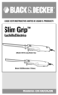 Page 1Modelos EK100/EK200
Slim Grip
™
Cuchillo Eléctrico
(Model EK100-Long Blade Only)
(Model EK200-Includes 2 Blades)
LEASE ESTE INSTRUCTIVO ANTES DE USAR EL PRODUCTO 