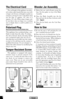 Page 3Blender Jar Assembly
1. Before first use, wash all parts except the
base. Put the gasket on top of the Blade
Assembly.
2. Place the Blade Assembly into the Jar
Base and turn the Jar Base clockwise until
tight.  
Figure A
3. Place the Jar firmly onto the Unit Base.
Figure B
How to Use
1.Be sure the unit is “off” and plug the cord
into a standard electrical outlet.
2.Place the food to be blended into the Jar.
3.Put the Lid on the Jar before beginning.  Be sure
that the Lid Cap is in place.  When crushing...